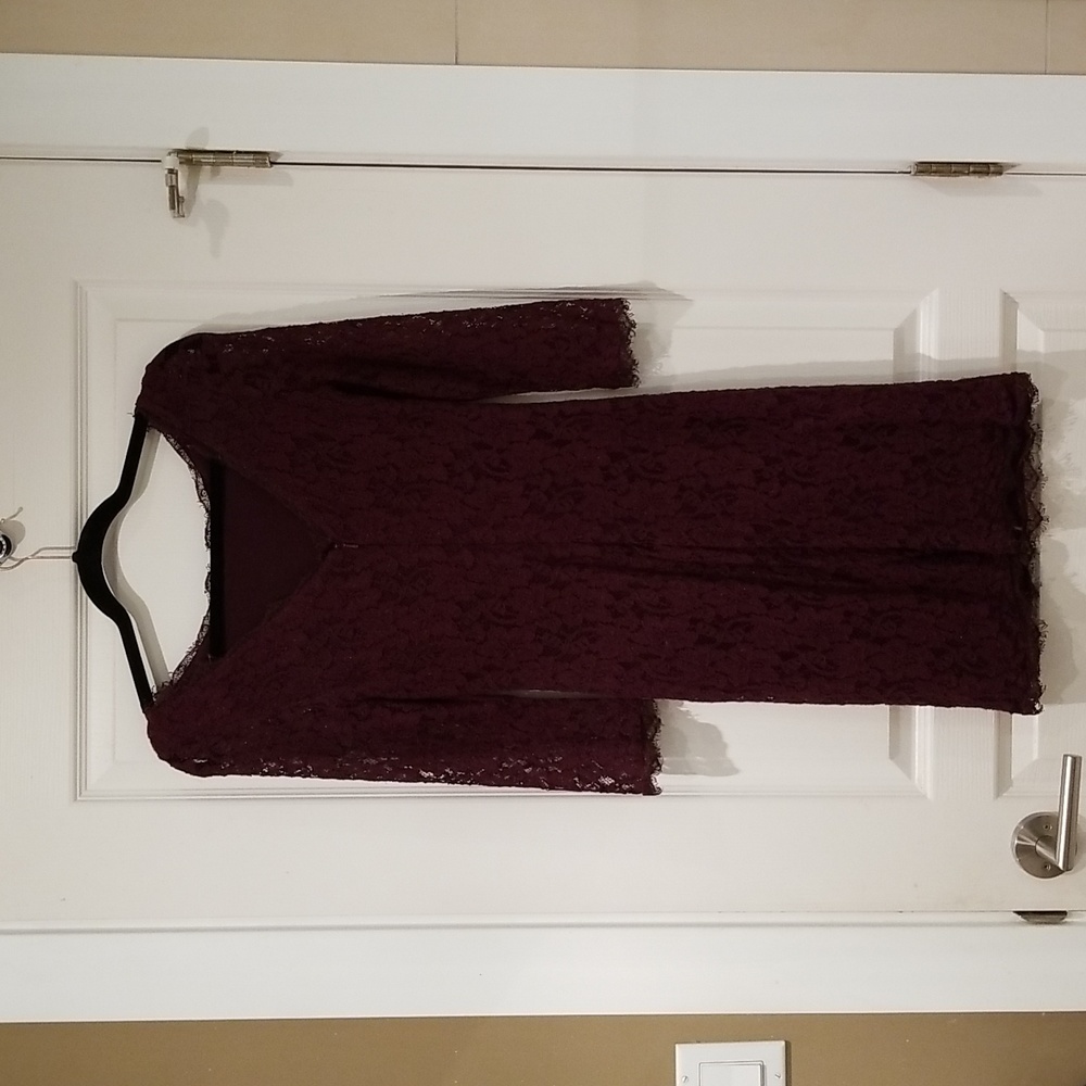 Aritzia t. Babaton Plum Rafael Long Sleeve Dress Size 2 - Picture 9 of 10